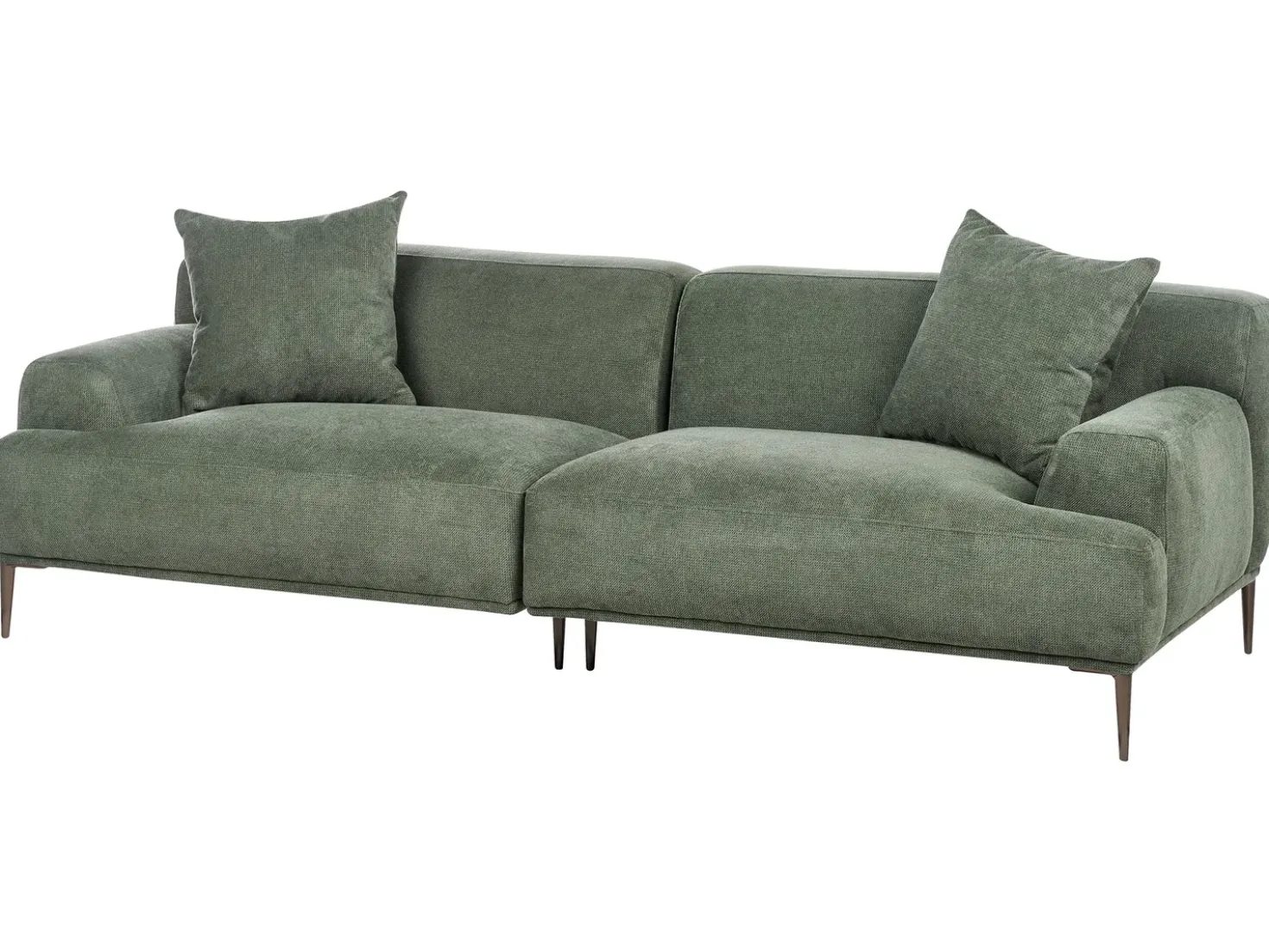 Divano 3 posti MATILA Tessuto Verde