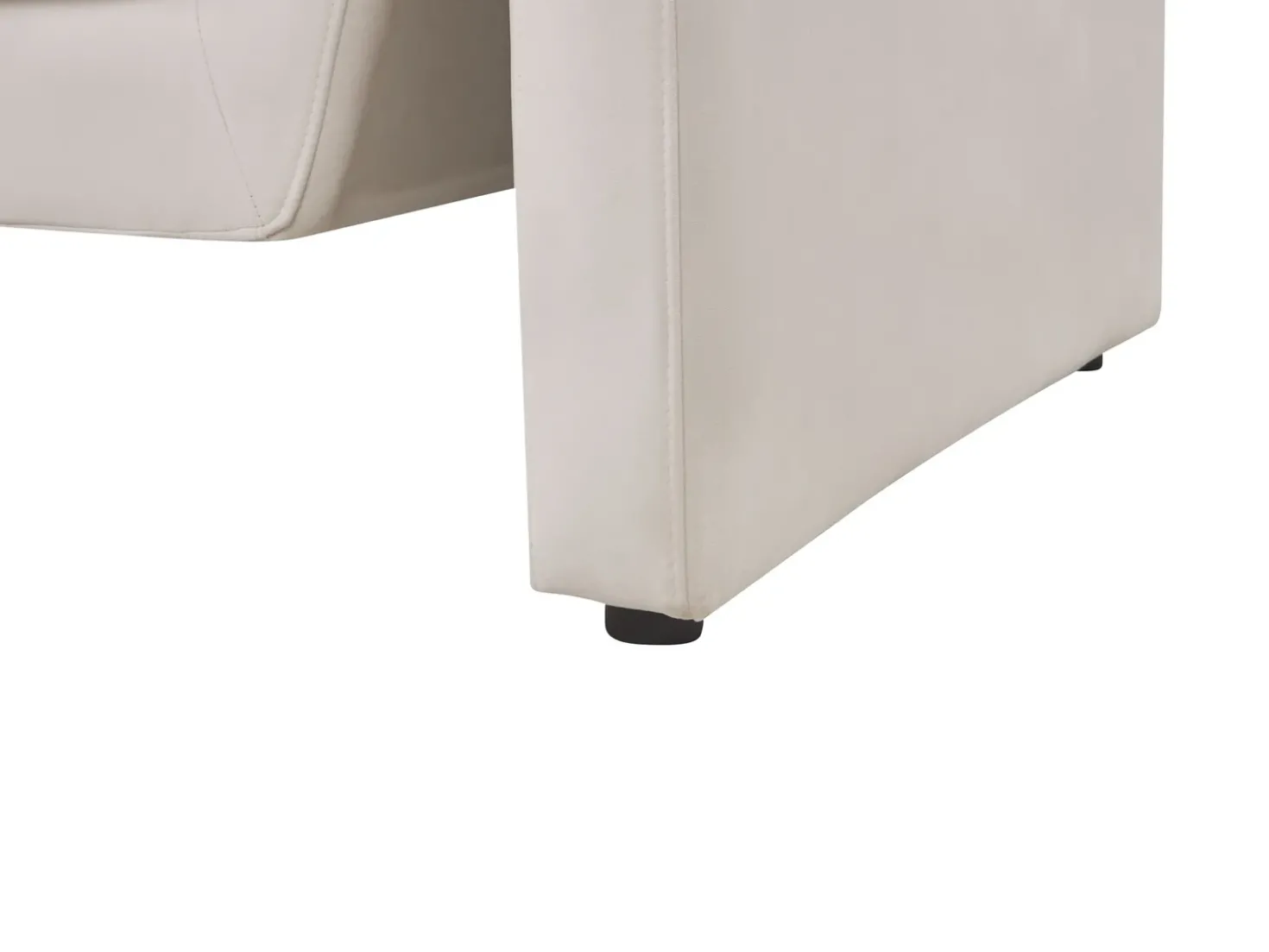 Divano 3 posti MAUNU Velluto Beige chiaro