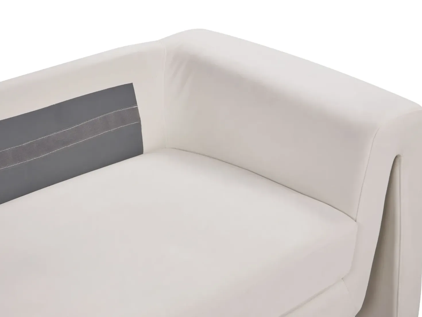 Divano 3 posti MAUNU Velluto Beige chiaro