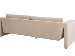 Divano 3 posti MAUNU Velluto Beige sabbia