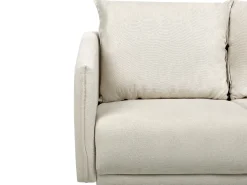 Divano 2 posti MAURA Tessuto Beige chiaro