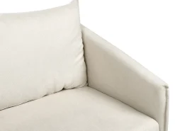 Divano 2 posti MAURA Tessuto Beige chiaro