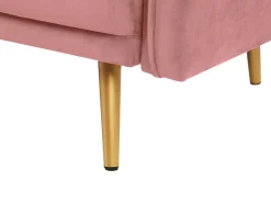 Divano 3 posti MAURA Velluto Rosa