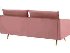 Divano 3 posti MAURA Velluto Rosa
