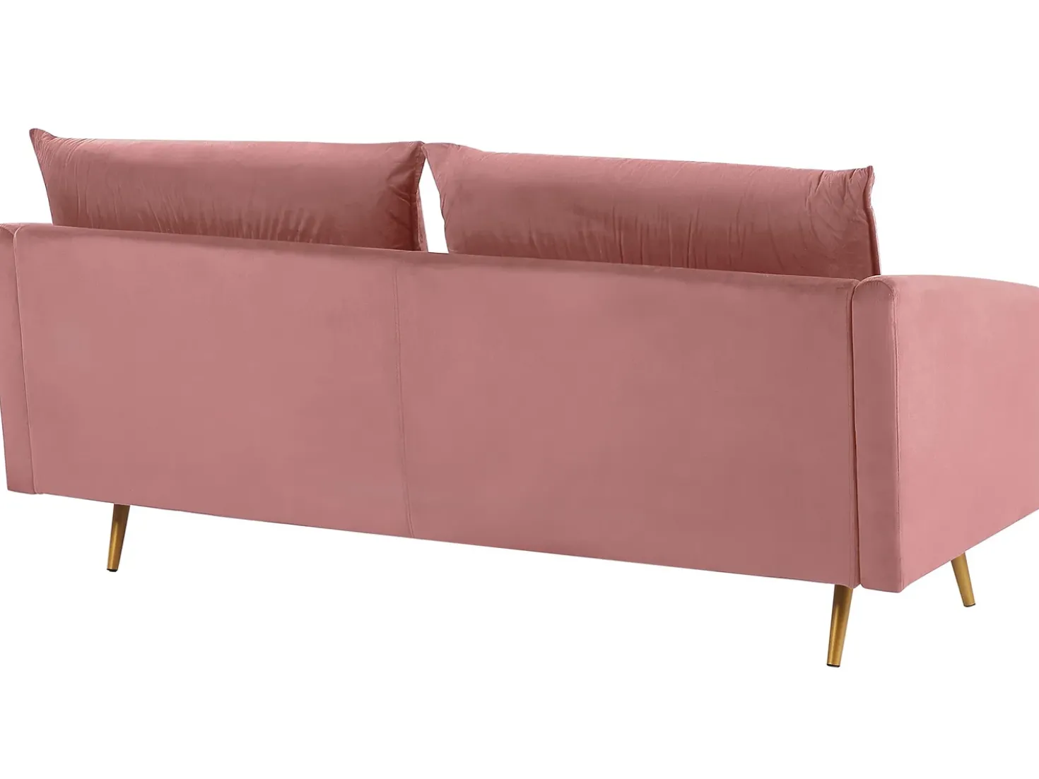 Divano 3 posti MAURA Velluto Rosa
