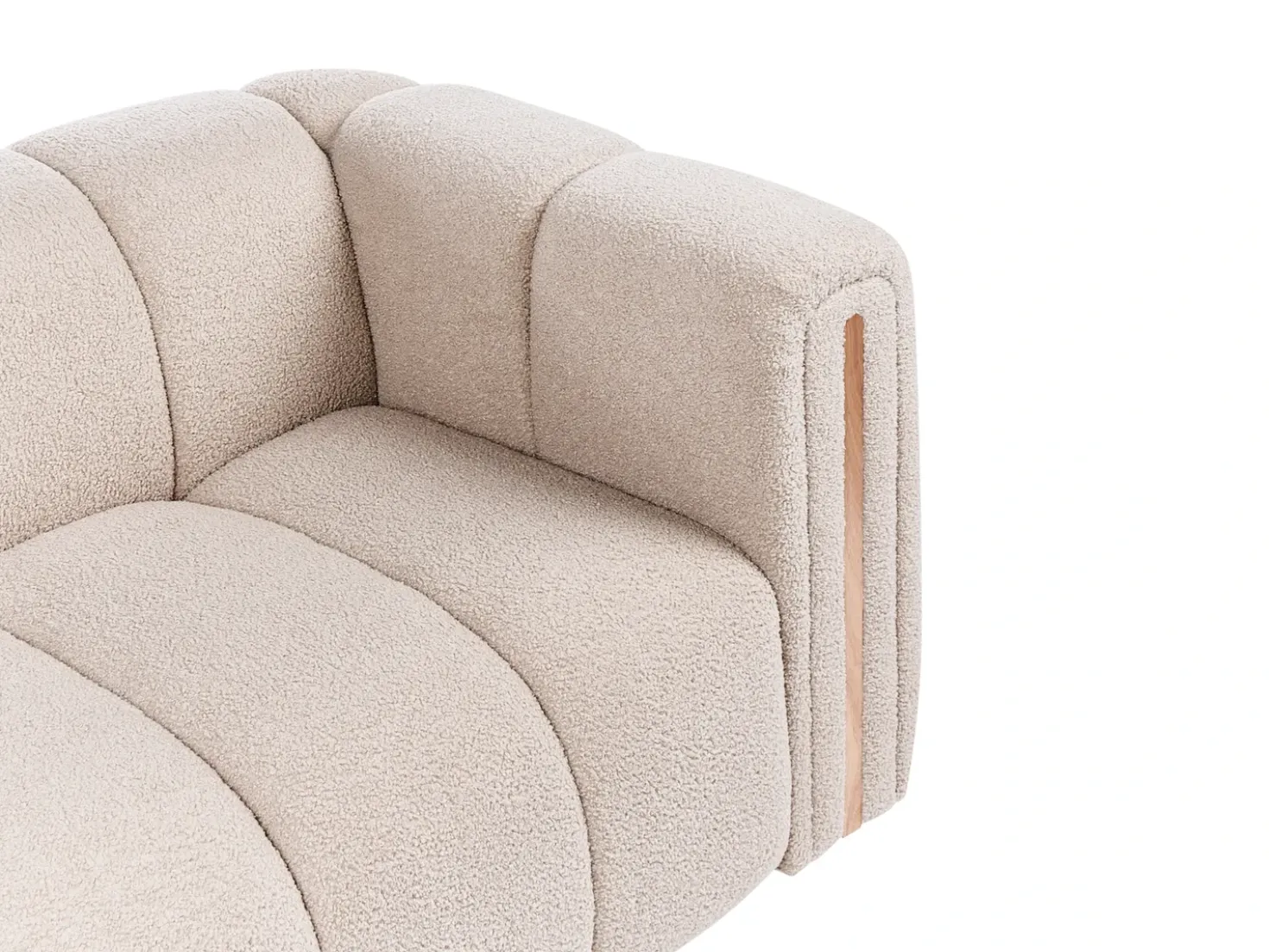 Divano 2 posti MORSIL Bouclé Beige