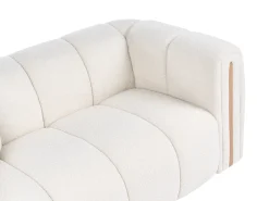 Divano 2 posti MORSIL Bouclé Bianco sporco
