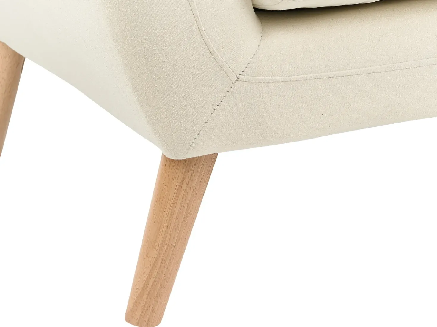 Divano 3 posti MOTALA Tessuto Beige chiaro