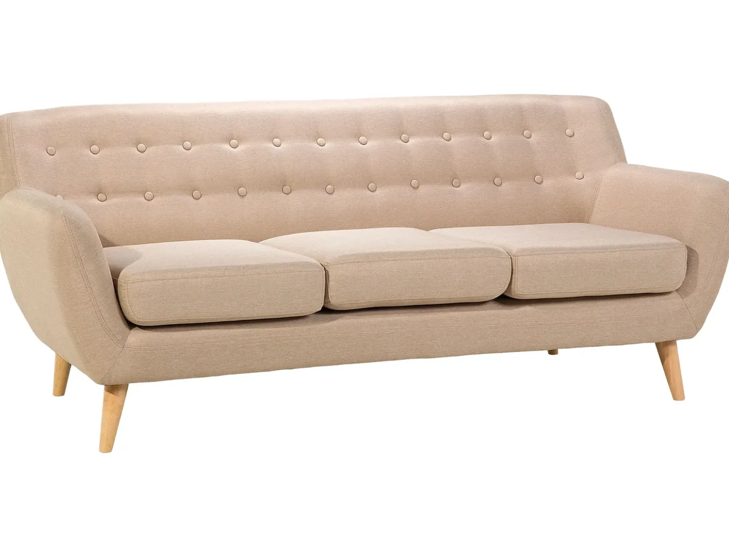 Divano 3 posti MOTALA Tessuto Beige