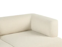 Divano 2 posti MOVIK Bouclé Bianco sporco