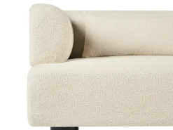 Divano 2 posti MOVIK Bouclé Bianco sporco