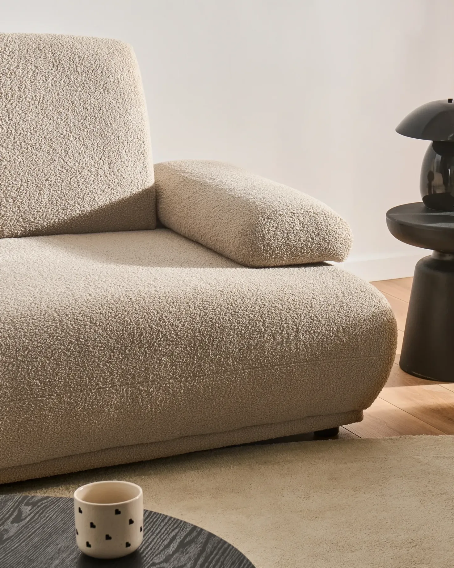 Divano 3 posti NACKA Bouclé Beige