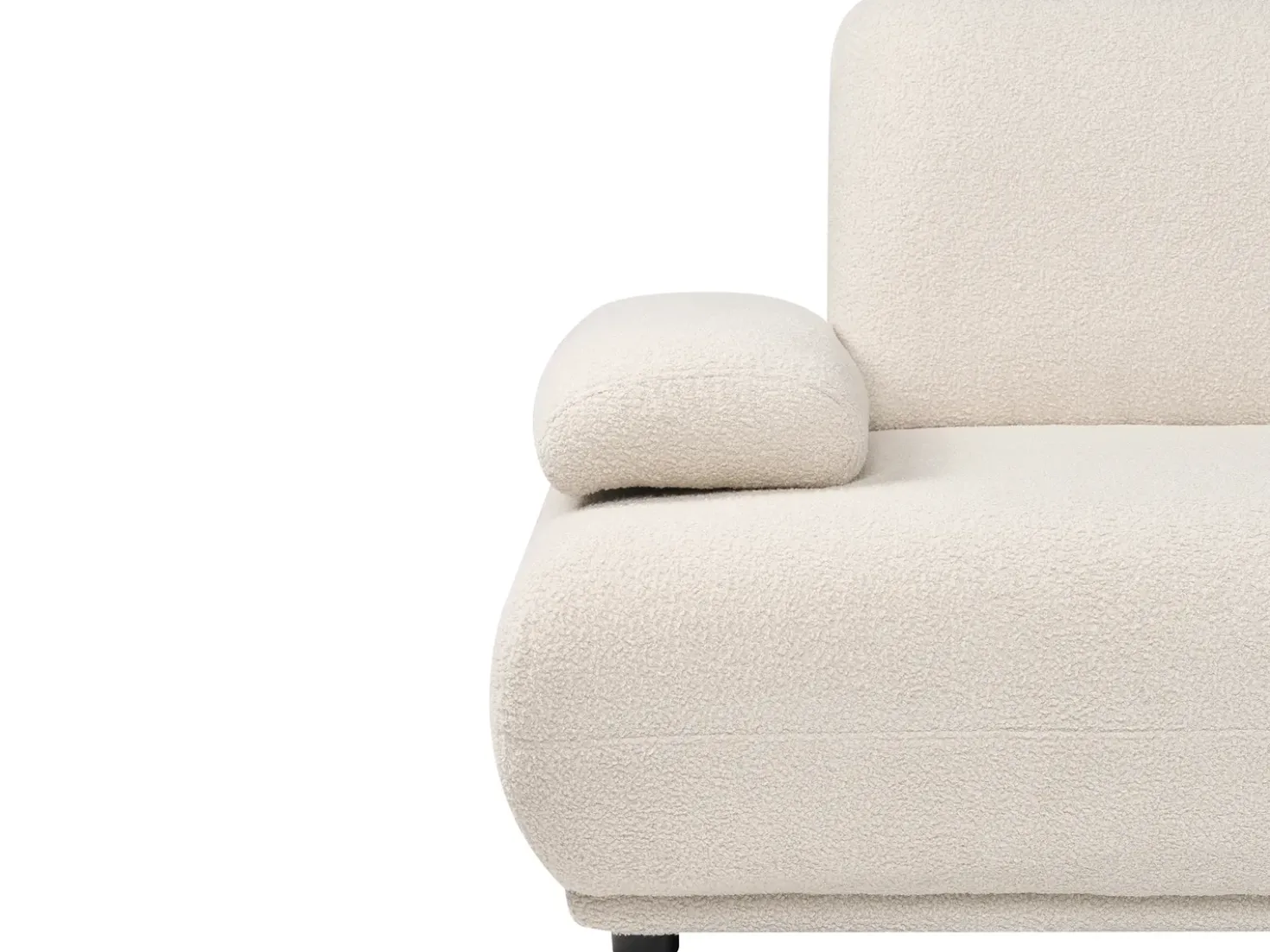 Divano 2 posti NACKA Bouclé Bianco sporco
