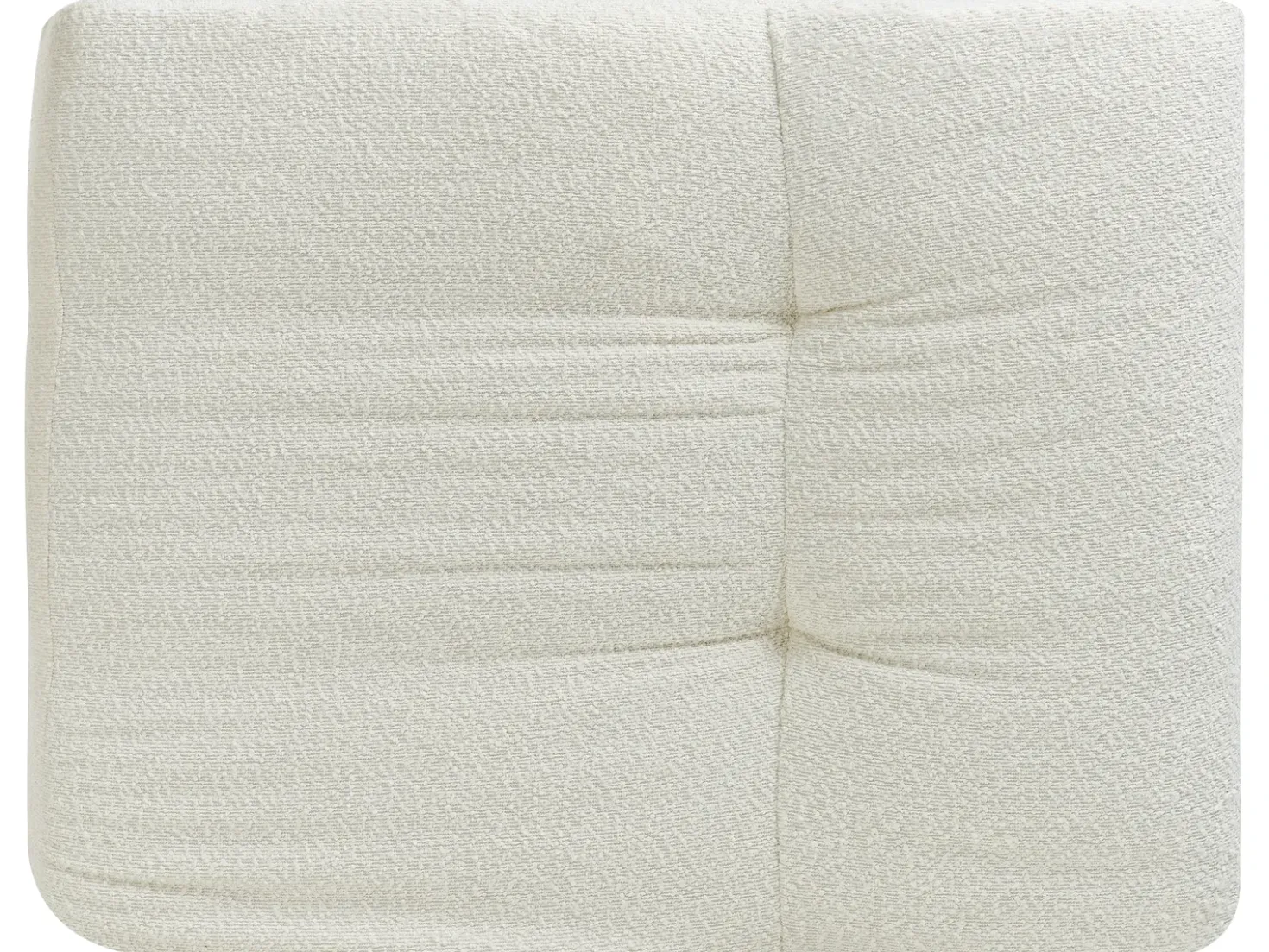 Divano 4 posti NENOLA Bouclé Bianco sporco