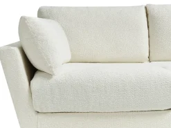 Divano 4 posti NENOLA Bouclé Bianco sporco