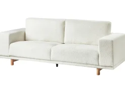Divano 3 posti NIVALA Bouclé Bianco sporco