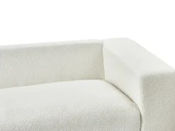 Divano 3 posti NIVALA Bouclé Bianco sporco