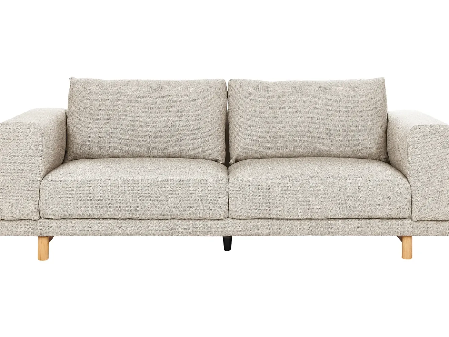 Divano 3 posti NIVALA Tessuto Beige chiaro