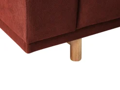 Divano 3 posti NIVALA Tessuto Rosso