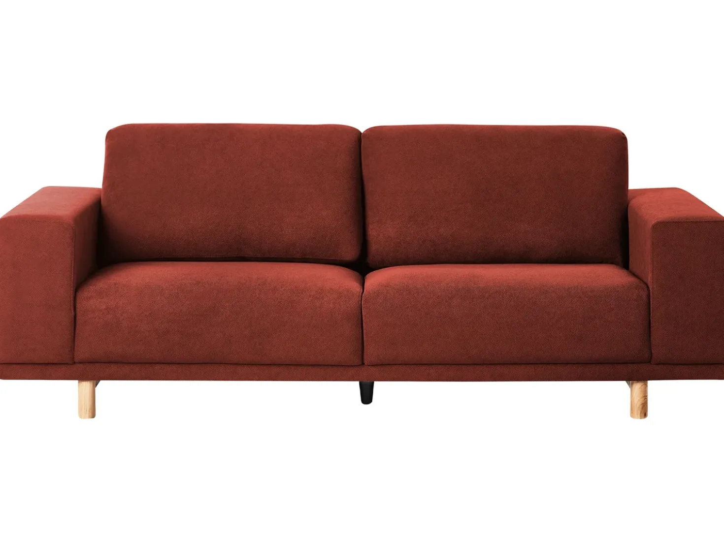 Divano 3 posti NIVALA Tessuto Rosso