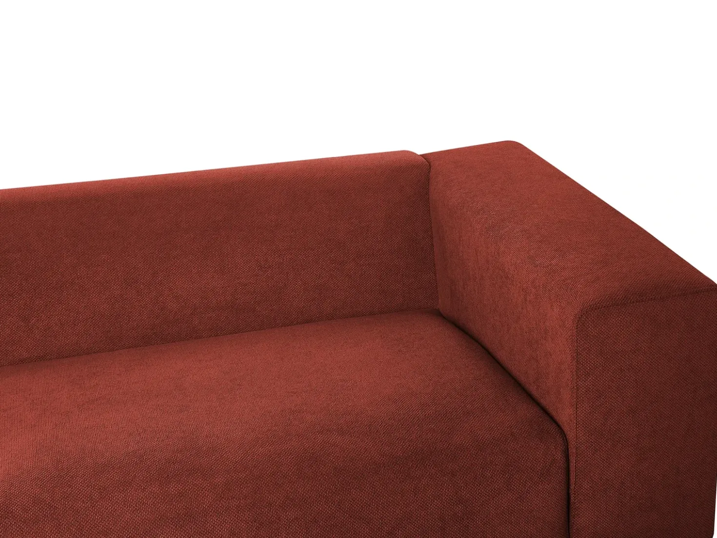 Divano 3 posti NIVALA Tessuto Rosso
