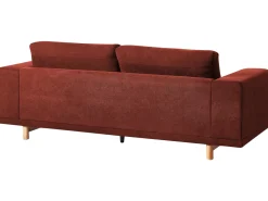 Divano 3 posti NIVALA Tessuto Rosso
