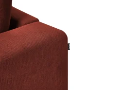 Divano 3 posti NIVALA Tessuto Rosso