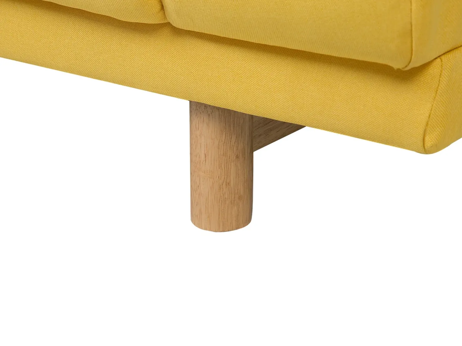 Divano 3 posti NIVALA Tessuto Giallo