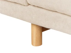 Divano 3 posti NIVALA Velluto a coste Beige