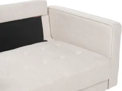 Divano 2 posti NURMO Tessuto Beige chiaro