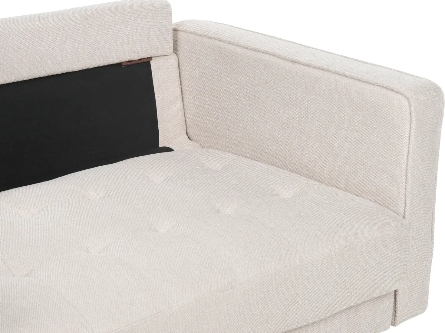 Divano 3 posti NURMO Tessuto Beige chiaro