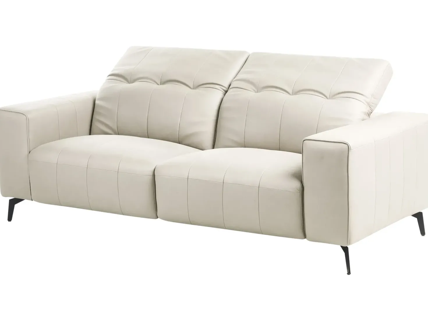 Divano 3 posti OMMEL Tessuto Beige chiaro