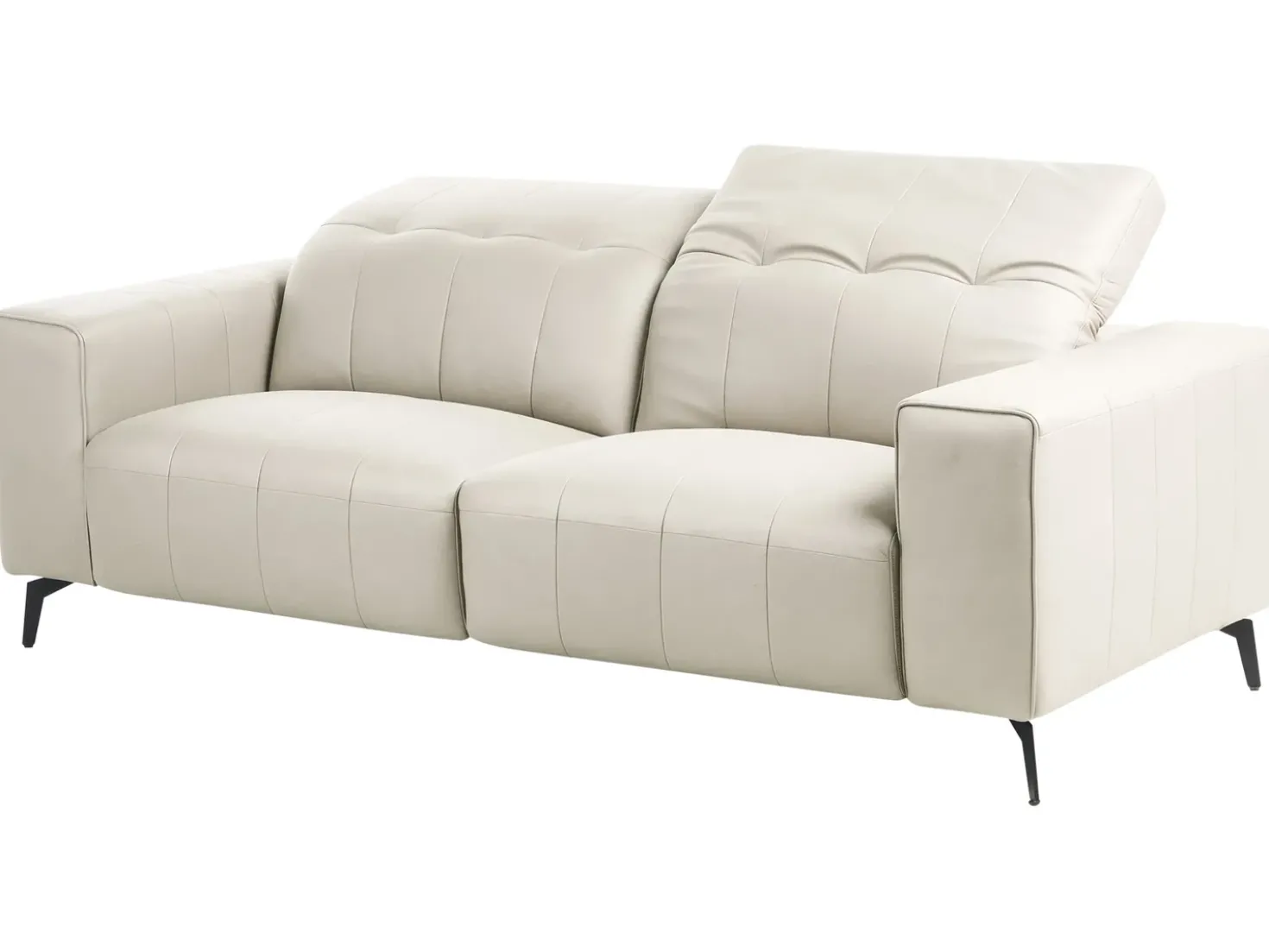 Divano 3 posti OMMEL Tessuto Beige chiaro
