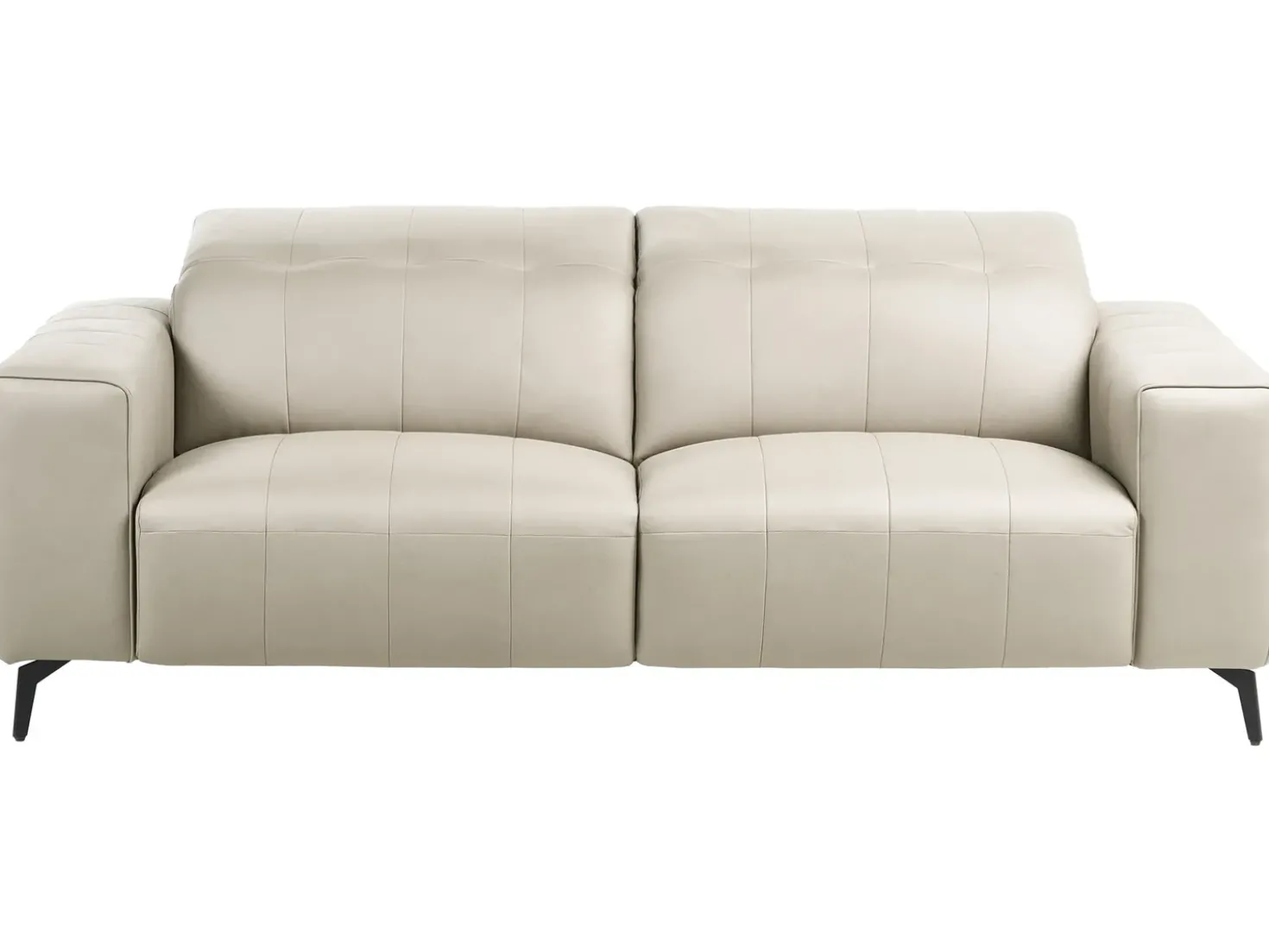 Divano 3 posti OMMEL Tessuto Beige chiaro