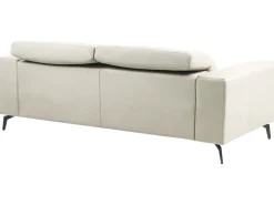 Divano 3 posti OMMEL Tessuto Beige chiaro