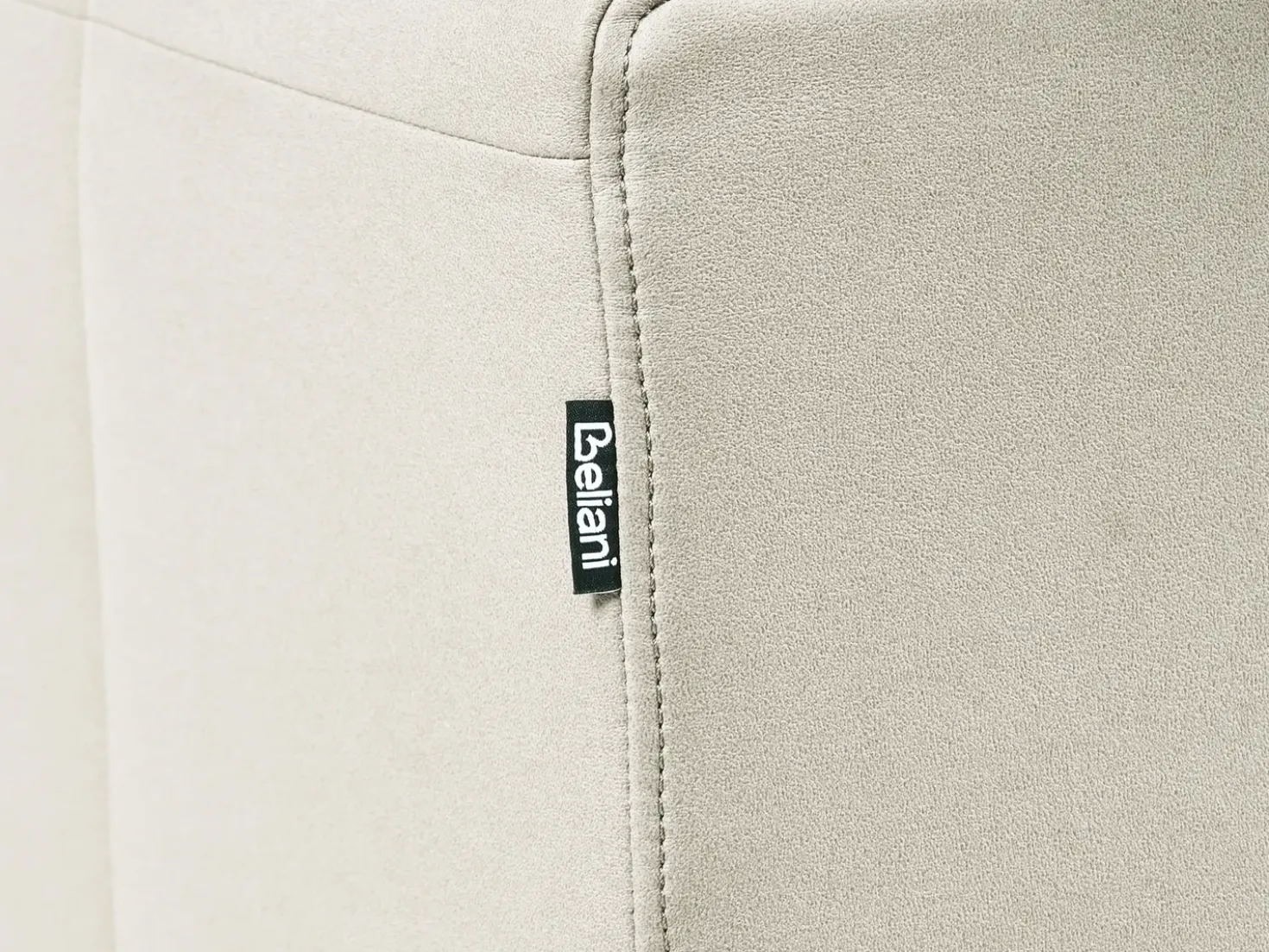Divano 3 posti OMMEL Tessuto Beige chiaro