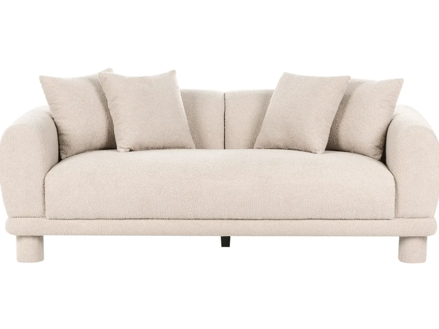 Divano 3 posti PORI Bouclé Beige