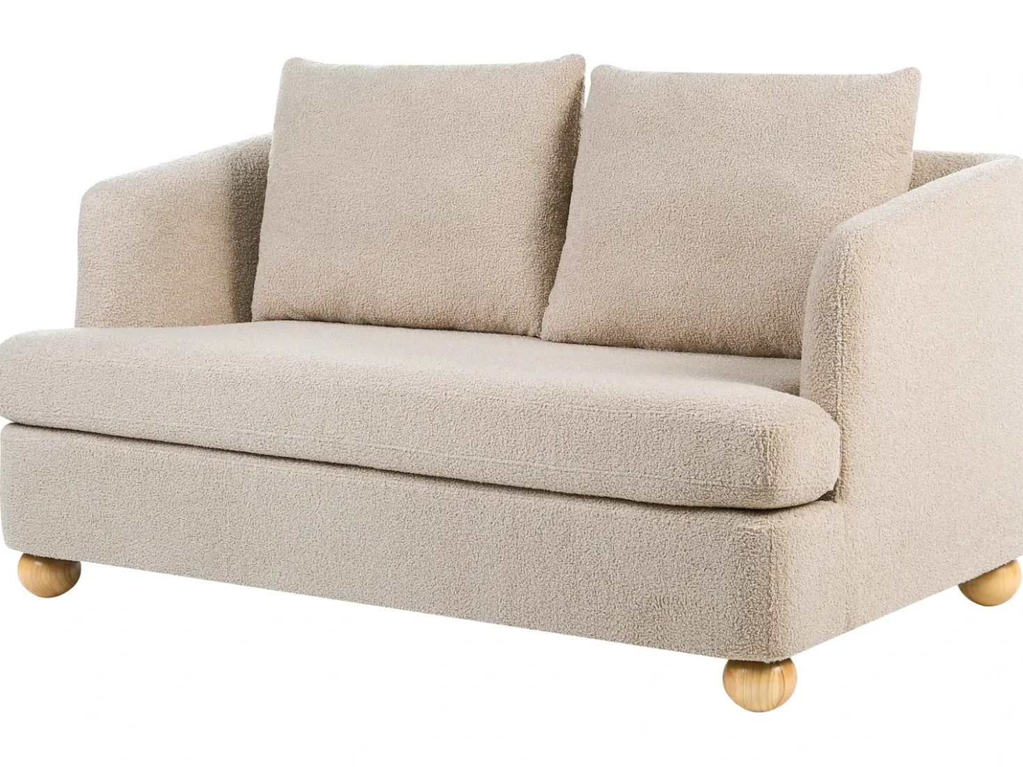Divano 2 posti RATTVIK Bouclé Beige