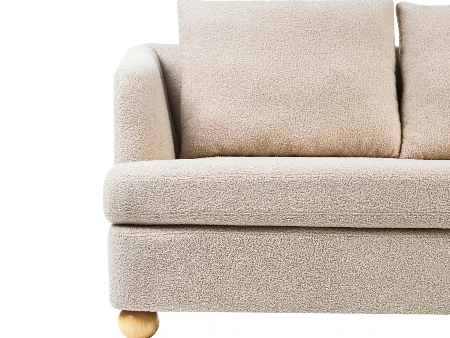 Divano 2 posti RATTVIK Bouclé Beige