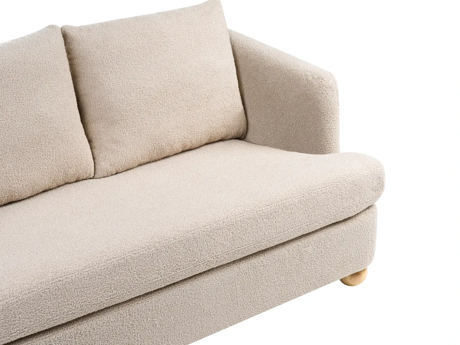 Divano 2 posti RATTVIK Bouclé Beige