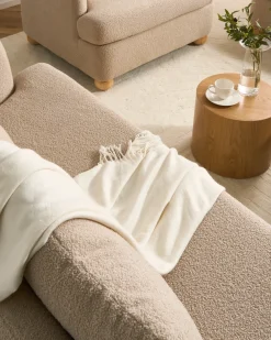 Divano 3 posti RATTVIK Bouclé Beige