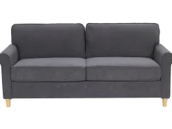 Divano 3 posti RONNEBY Velluto Grigio scuro