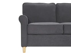 Divano 3 posti RONNEBY Velluto Grigio scuro