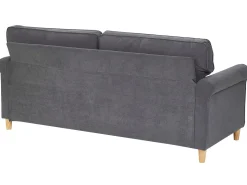 Divano 3 posti RONNEBY Velluto Grigio scuro