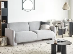 Divano 3 posti SALAND Tessuto Grigio