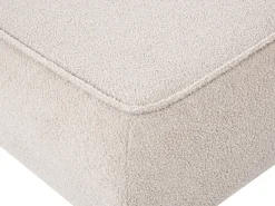 Divano 3 posti SALLA Bouclé Beige con ottomana