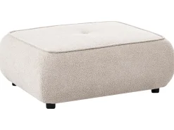 Divano 3 posti SALLA Bouclé Beige con ottomana