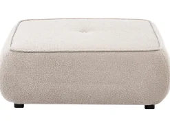 Divano 3 posti SALLA Bouclé Beige con ottomana