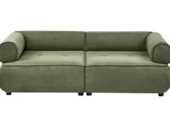 Divano 3 posti SALLA Tessuto Verde