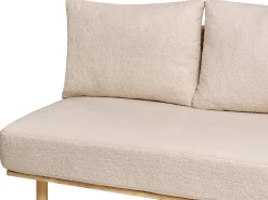 Divano 2 posti SALO Bouclé Beige con tavoli